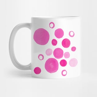 Circles Large Small Pink Mug